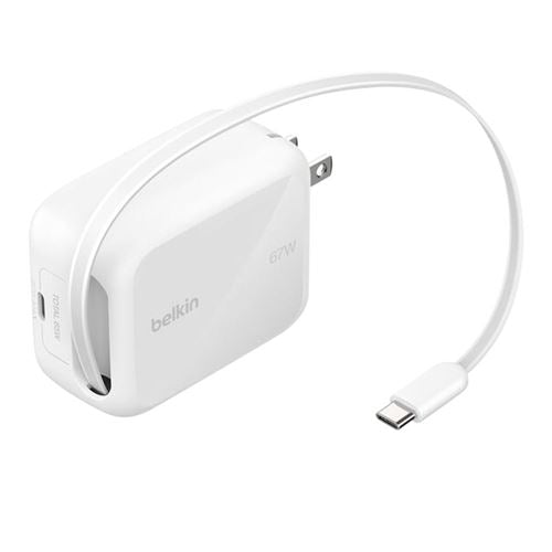 Belkin 67W WALL RETRACTABLE USBC — vista 1