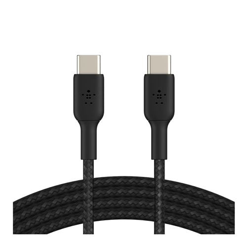 Belkin BOOST CHARGE Braided USB Type-C to USB Type-C Cable (Black) - 3.3ft. — vista 1