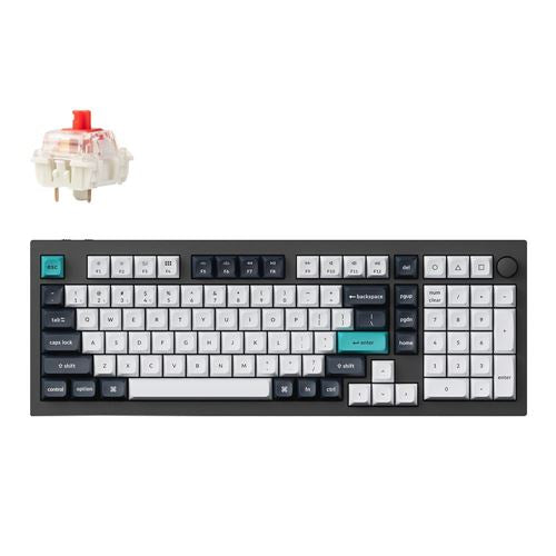 Keychron Q5 Max Swappable RGB Backlight Red Switch Knob Version - Black
 Gateron Jupiter R — vista 1