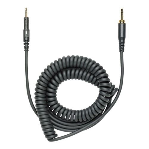 Audio-Technica HP-CC Replacement Coiled Cable for M Series Headphones - Black — vista 1