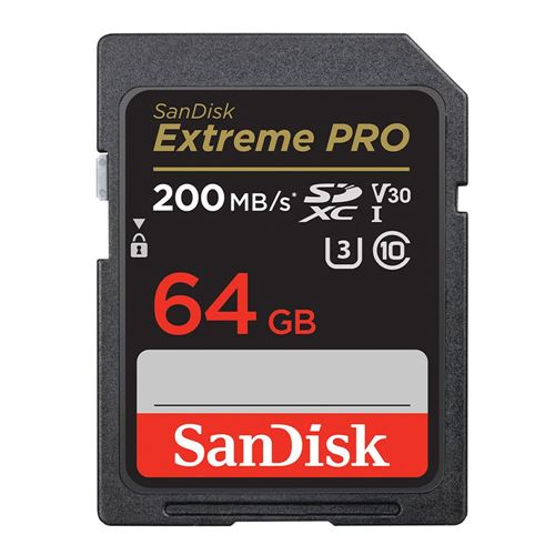 Sandisk 64GB Extreme PRO SDXC Class 10 UHS-I V30 Flash Memory Card — vista 1
