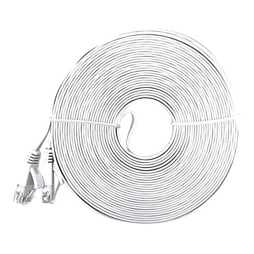 PPA 50 Ft. Flat CAT 6 Molded Snagless Ethernet Cable - White — vista 1