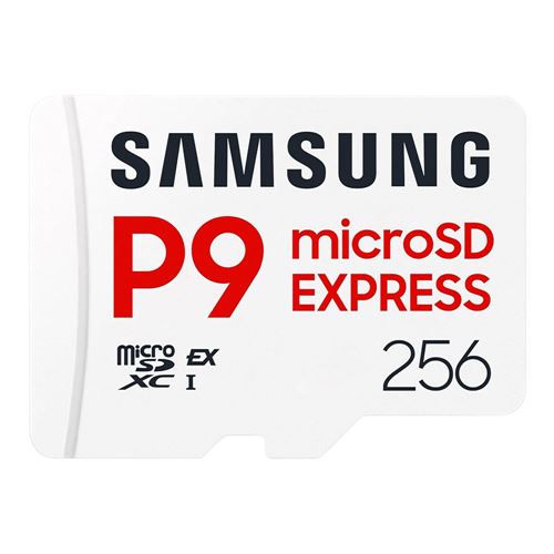 Samsung P9 256GB microSD Express Class 10 Flash Memory Card — vista 1