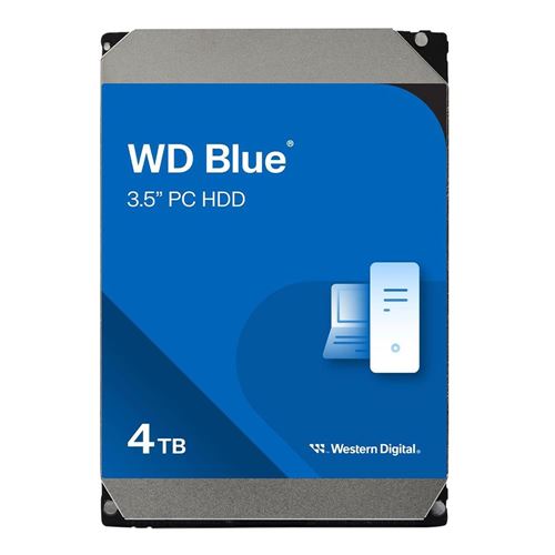 WD Blue 4TB 5400 RPM SATA III 6Gb/s 3.5" Internal Desktop CMR Hard Drive — vista 1