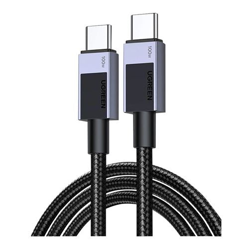 UGreen USB Type-C Cable 90 Degree Type-C Charging Cable, 100W, 3m - Grey — vista 1