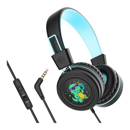 MEE Audio KidJamz Safe Listening Headphones - Black — vista 1