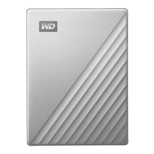 WD 4TB My Passport Ultra USB 3.0 Type-C External Hard Drive (Silver) — vista 1