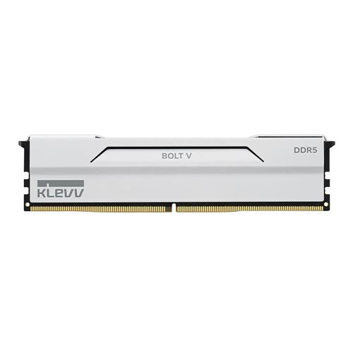 KLEVV BOLT V 32GB (2 x 16GB) DDR5-6000 PC5-48000 CL30 Dual Channel Desktop Memory Kit 5AGU880-60A300I - Pure White — vista fr