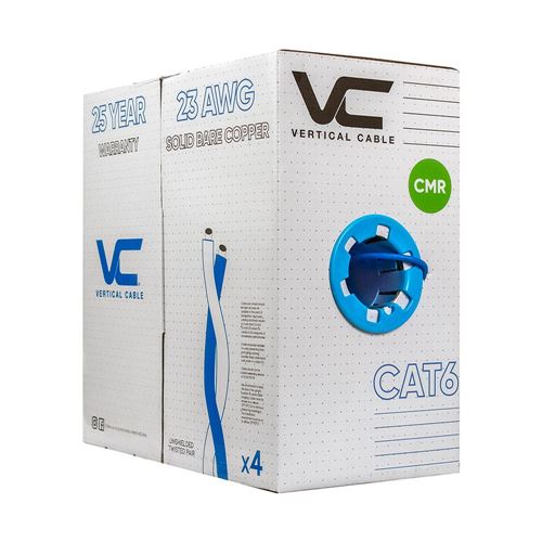 Vertical Cable 060 Series Cat6 550 MHz UTP 23AWG Solid Bare Copper 1000ft Bulk Ethernet Ca — vista 1