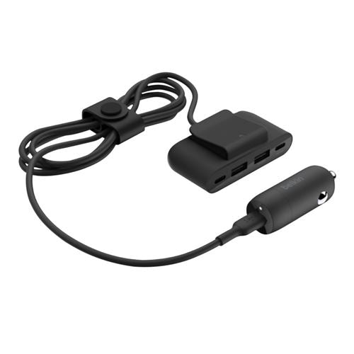 Belkin BoostCharge 30W USB-C PPS Car Charger with 4-Port USB Power Extender — vista 1
