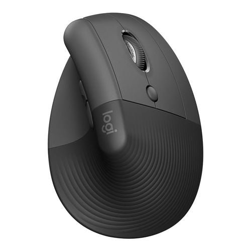 Logitech Lift Vertical Ergonomic Wireless Mouse - Black — vista 1