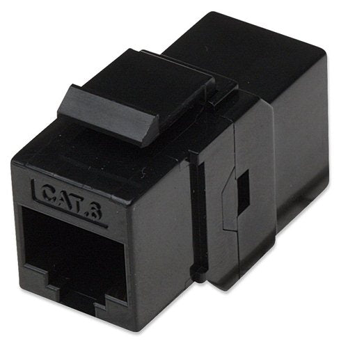 Intellinet Cat6 8P8C Female to 8P8C Female UTP Inline Coupler Keystone Type - Black — vista 1