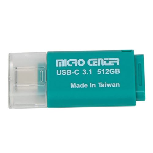 Micro Center 512GB USB Type-C SuperSpeed USB 3.1 (Gen 1) Flash Drive - Green — vista 1