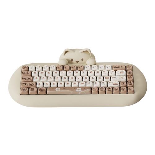 Yunzii C68 Wireless Mechanical Keyboard - Brown — vista 1