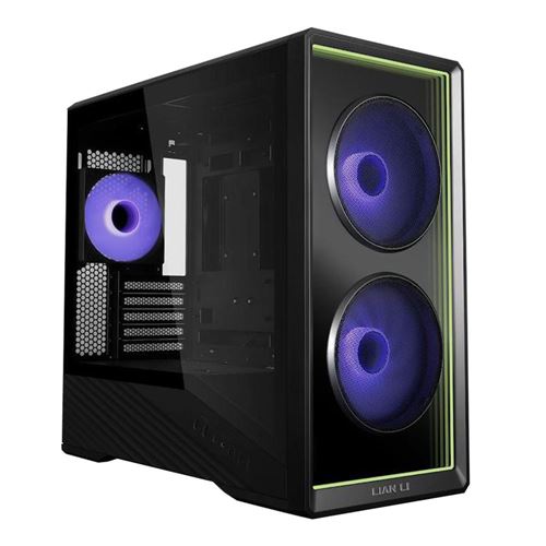 Lian Li Vector V150 RGB Tempered Glass microATX Mid-Tower Computer Case - Black — vista 1