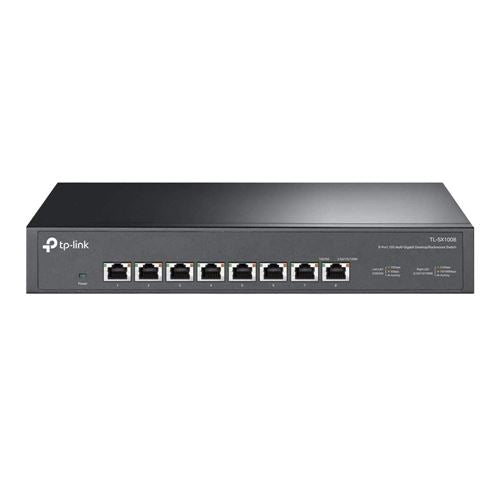 TP-LINK TL-SX1008 8-Port 10G Multi-Gigabit Switch — vista 1