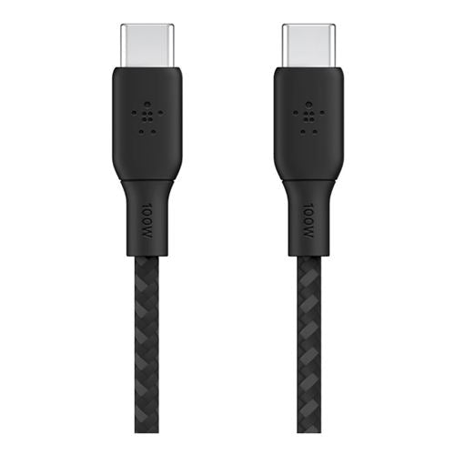 Belkin BoostCharge 100W Braided USB Type-C Braided Cable (Black) - 2 Meter — vista 1