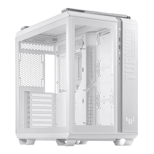 ASUS TUF Gaming GT502 Tempered Glass ATX Mid-Tower Computer Case - White — vista 1