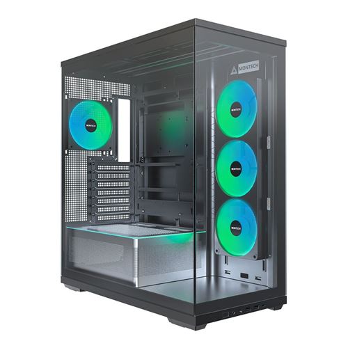 Montech TG3 Tempered Glass ATX Mid-Tower Computer Case - Black — vista 1