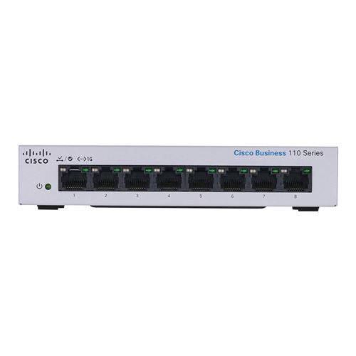 Cisco Business CBS110 Unmanaged 8-port Desktop Switch — vista 1