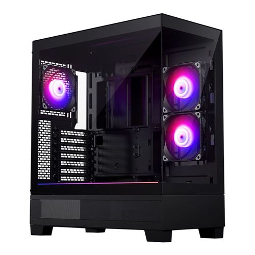 Phanteks XT View Tempered Glass ATX Mid-Tower Computer Case - Black — vista 1
