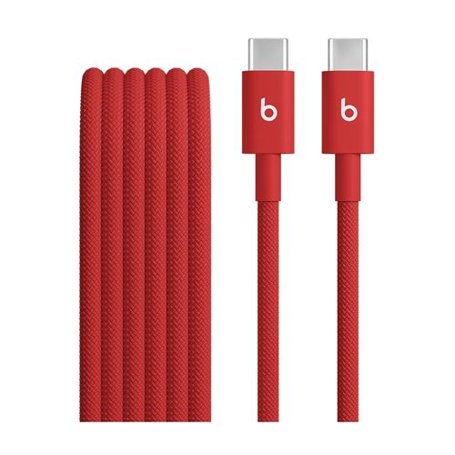 Cable Apple Beats USB-C a USB-C Trenzado 1.5 m - Rojo Rapid MDGF4LL/A — vista 1
