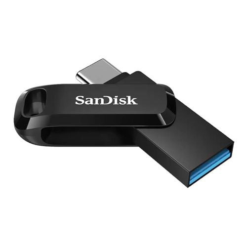 Sandisk 128GB Ultra Dual Drive Go SuperSpeed USB 3.2 (Gen 1) Type-C Flash Drive - Black — vista 1