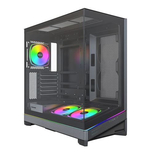 Montech SKY 3 RGB Tempered Glass ATX Mid-Tower Computer Case - Black — vista 1