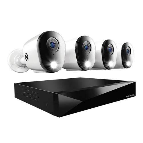 Night Owl FTD4-81-4L HD DVR Security Kit
 12 Channel;  4 Cameras Included;  2k Resolution; — vista 1