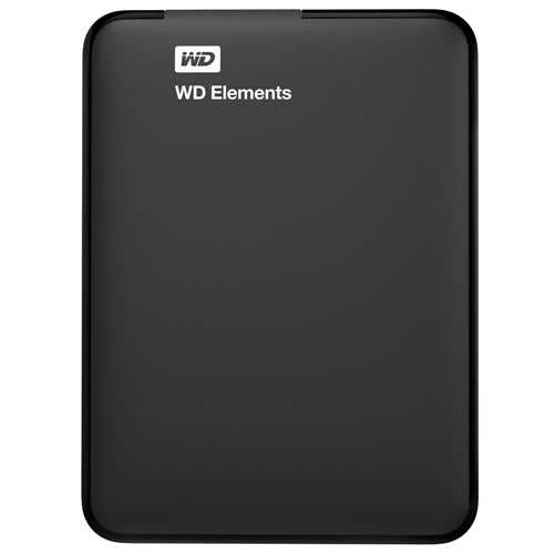 WD Elements 2TB USB 3.1 (Gen 1 Type-A) 2.5" Portable External Hard Drive - Black — vista 1