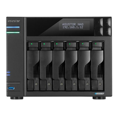 Asustor Lockerstor 6 Gen2 AS6706T v2 6-Bay Diskless NAS — vista 1