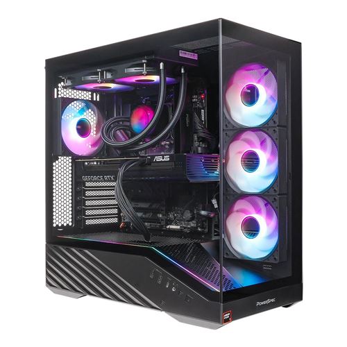 PowerSpec G765 Gaming PC
 AMD Ryzen 7 9800X3D 4.7GHz Processor;  NVIDIA GeForce RTX 5080 1 — vista 1