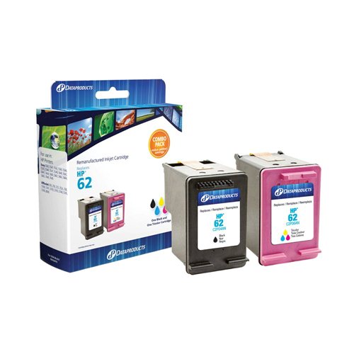 Dataproducts Remanufactured HP 62 Black / Tr-color Combo Pack
 Genuine HP refilled cartrid — vista 1