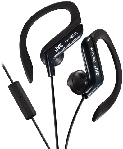 JVC Clip Earbud Sport Wired Earbuds - Black
 In-line Controls;  Integrated Microphone;  Ba — vista 1