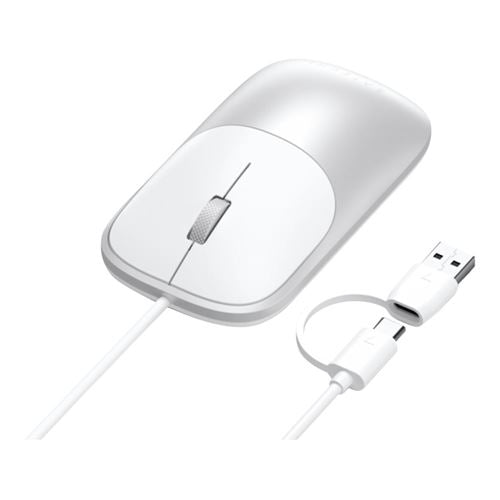 Satechi Slim LX Wired Mouse - Silver — vista 1