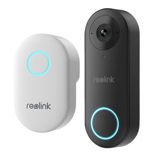 Reolink D340B Video Doorbell Security Camera - BlackOutdoor — vista 1