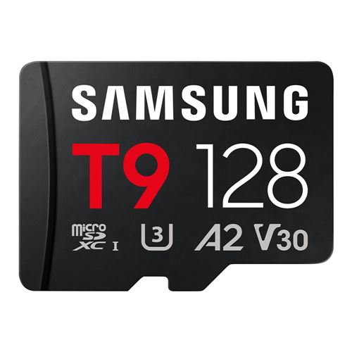 Samsung T9 128GB microSDXC Card UHS-I Flash Memory Card Class 10 U1 V30 A2 Memory Card — vista 1