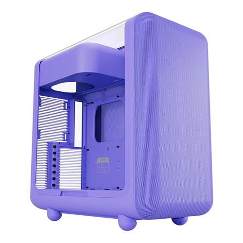 HYTE X50 Tempered Glass ATX Mid-Tower Computer Case - Purple — vista 1
