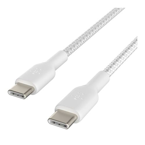 Belkin BOOST CHARGE Braided USB Type-C to USB Type-C Cable - White — vista 1