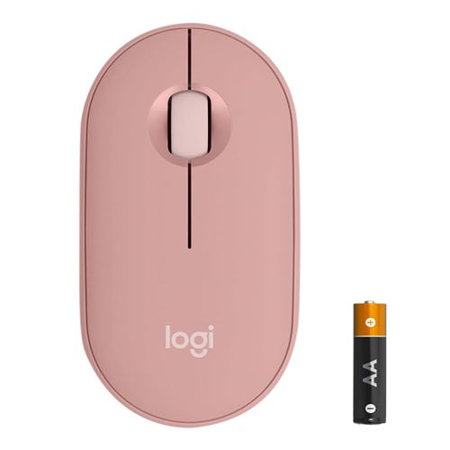 Logitech Pebble Mouse 2 M350s Tonal - Rose — vista 1