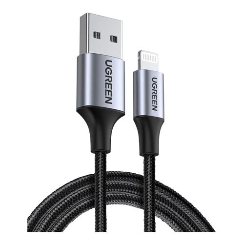 UGreen USB Type-A to Lightning Braided Cable - 6.6 ft — vista 1