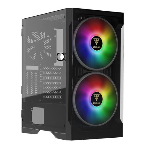 Gamdias Apollo E2 Elite Tempered Glass ATX Mid-Tower Computer Case - Black — vista 1