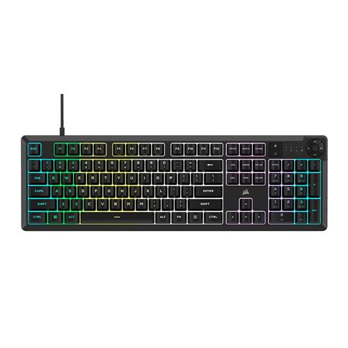 Corsair R K55 CORE Wired RGB Gaming Keyboard - Black
 Quiet, Responsive Switches;  300ml S — vista 1