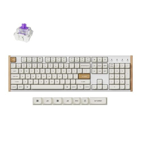 Keychron Special Edition K10 HE Wireless Magnetic Switch Keyboard - White — vista 1