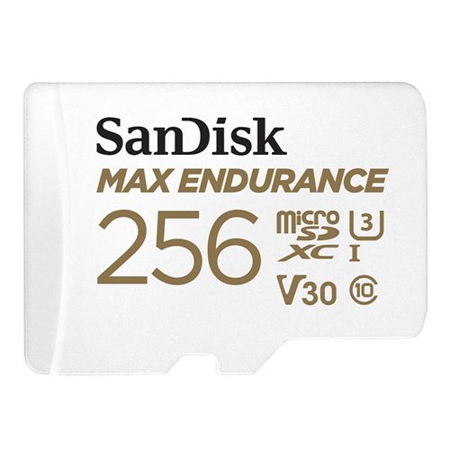 Sandisk 256 GB Max Endurance microSDXC Class 10 / UHS-3 Flash Memory Card with Adapter — vista 1