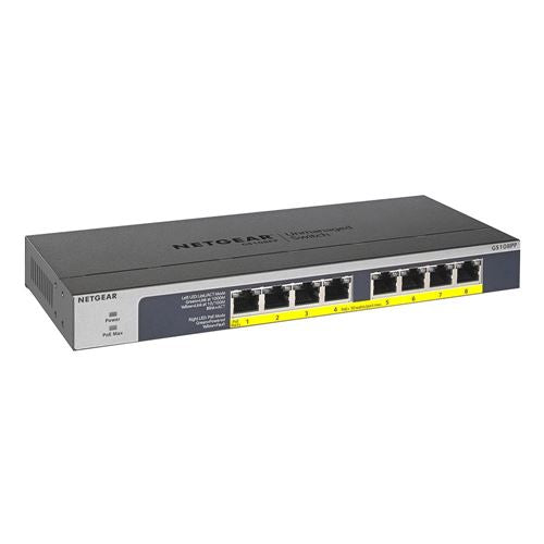 NETGEAR GS108PP 8-port Gigabit Ethernet PoE Unmanaged Switch — vista 1