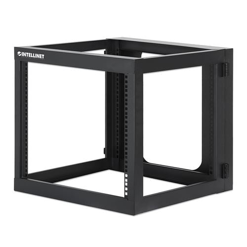 Intellinet 19" Wall Mount 4-Post Open Frame Network Rack - 9U — vista 1