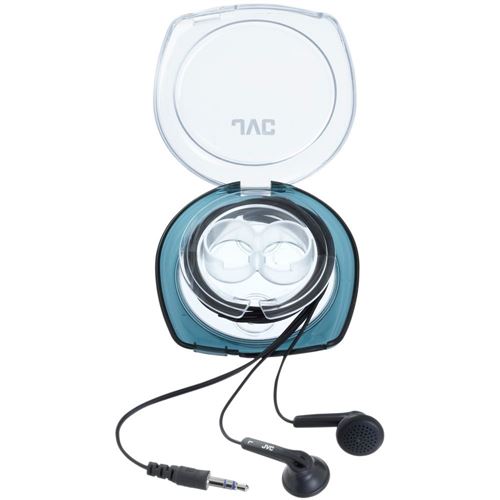 JVC Wired Earbuds with Carrying Case - Black — vista 1