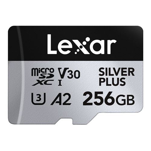 Lexar 256GB Professional SILVER PLUS UHS-I microSDXC Class 10 U3 V30 Flash Memory Card wit — vista 1