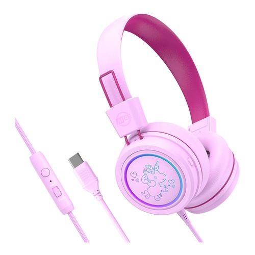MEE Audio KidJamz Safe Bluetooth Wireless Listening Headphones for Kids - Pink/Magenta — vista 1